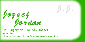 jozsef jordan business card