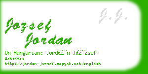 jozsef jordan business card
